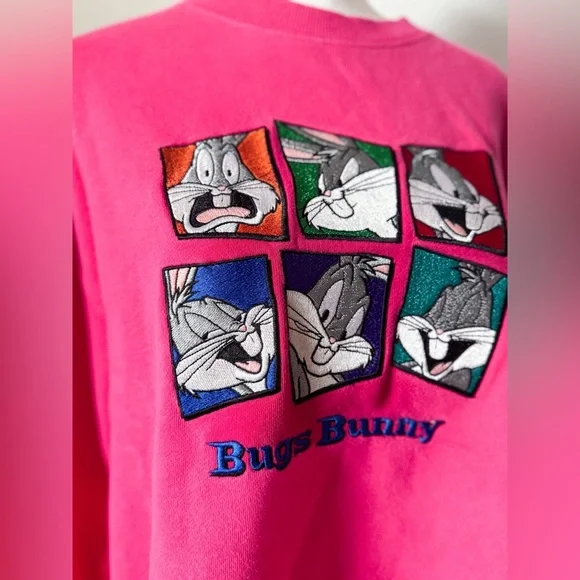 Vintage Warner Brothers 90s Bugs Bunny Crewneck - Picture 4 of 5